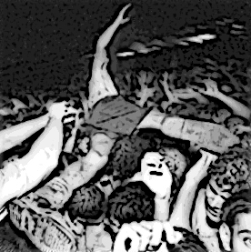 Crowd surfing (detail)